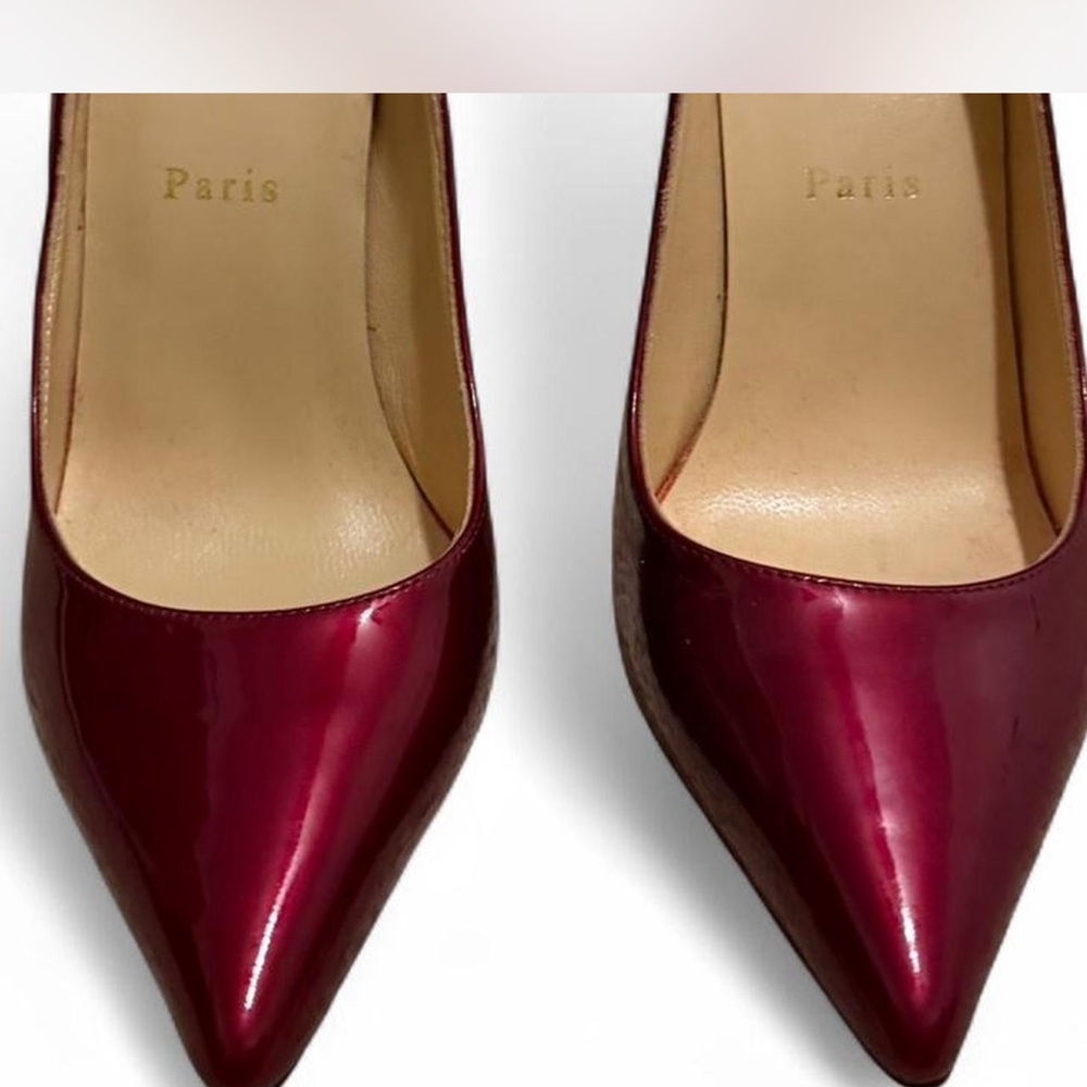Deep Red burgundy Heels like new